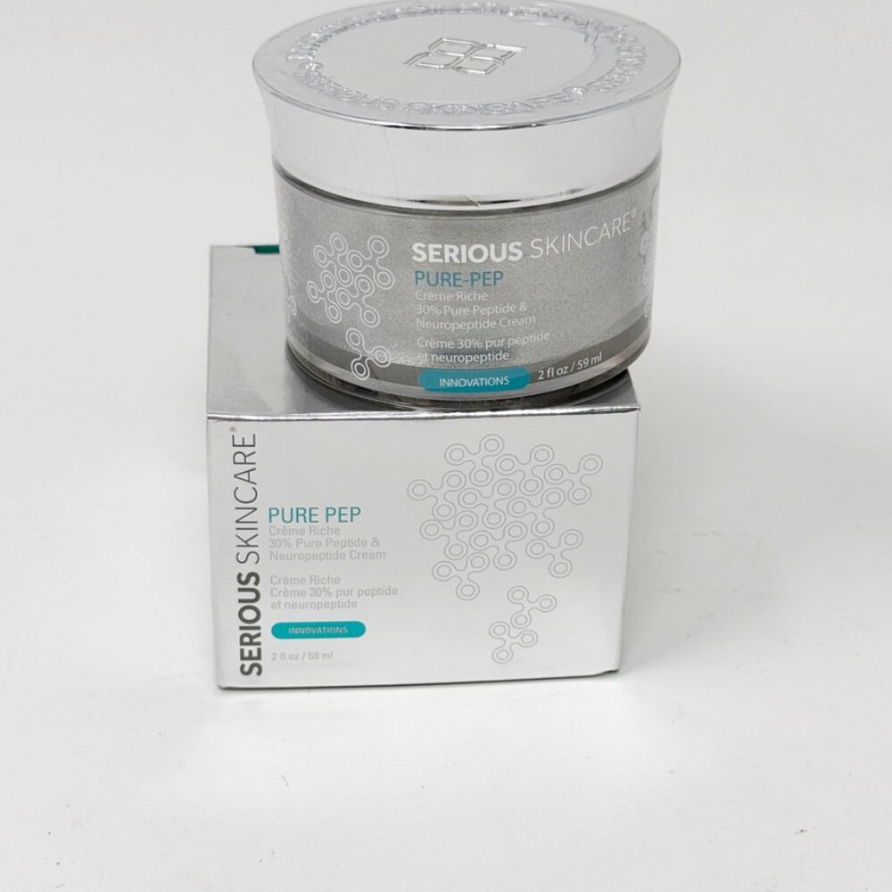 Serious Skin Care Pure Pep Pure Peptide Neuropeptide Creme Riche  2 Oz NEW